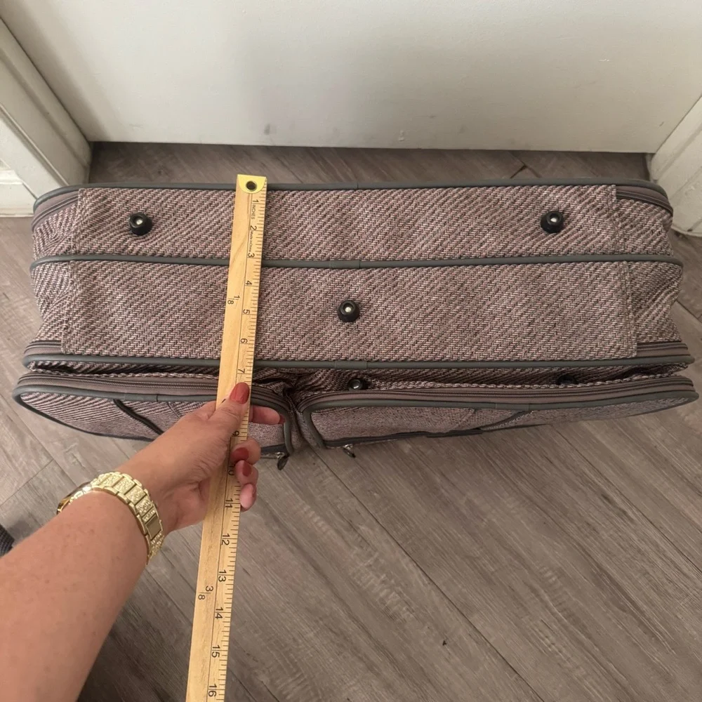 Samsonite Silhouette 4 Vintage Luggage Set of Two 1987 Brown Tweed